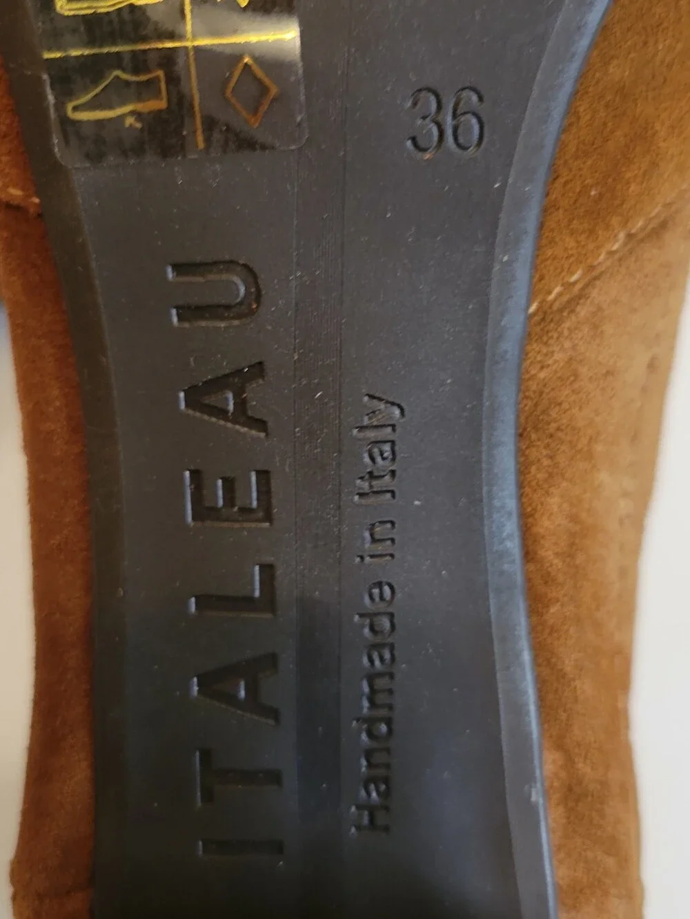 NIB Italeau Jane Waterproof Brown Suede Leather Ankle Booties EU 36 US 5.5-6 Han